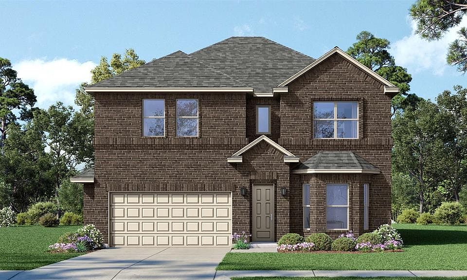 Front Elevation - D.R. Horton''s The Willowfloorplan Elevation A - All Home and community information, including pricing, included features, terms, availability and amenities, are subject to change at any time without notice or obligation. All Drawings, pictures, photographs, video, square footages, floor plans, elevations, features, colors and sizes are approximate for illustration purposes only and will vary from the homes as built.