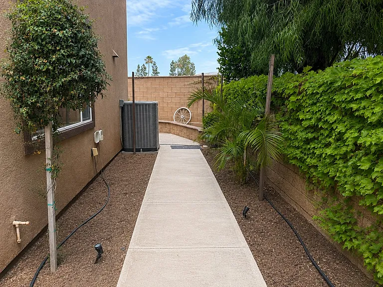 Walkway to private yard
