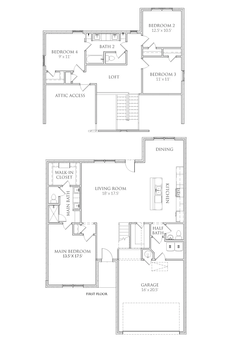 Floor plan 10070 Spice Ln