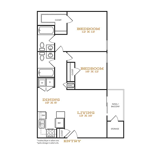Floor plan B2 Renovated