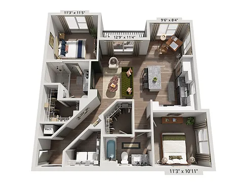 Floor plan B1