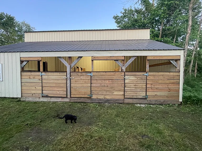 Horse stall available for additional fee.