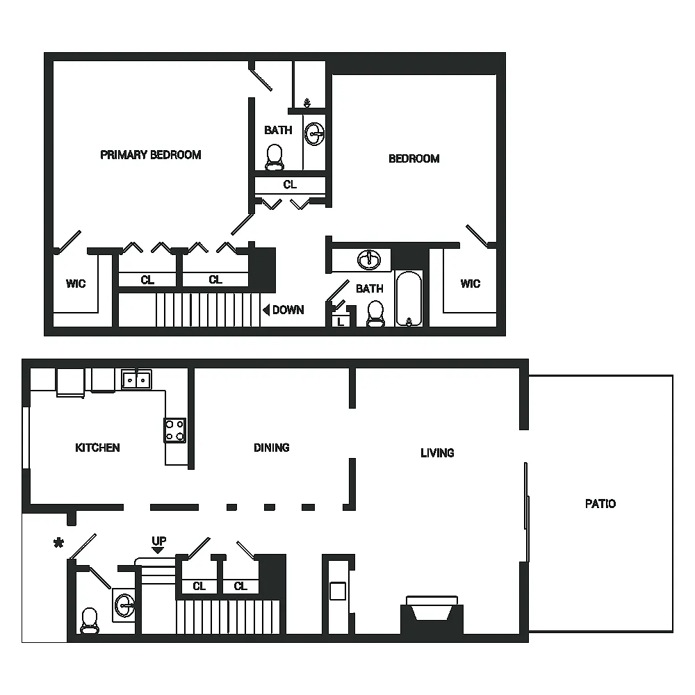 Floor plan Locust Townhome