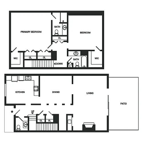 Floor plan Locust Townhome