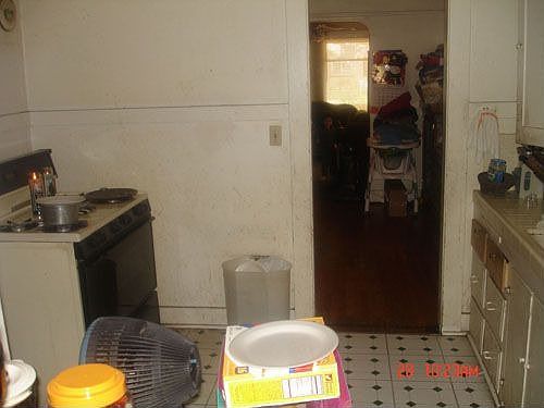 the kitchen