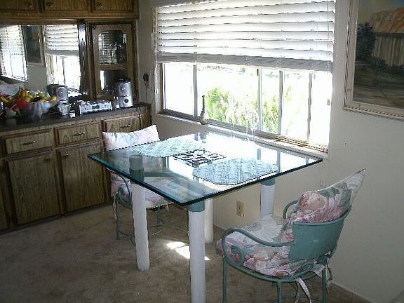 Cozy dining area and built in cabinetry