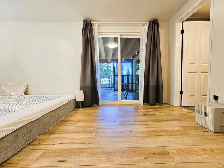 Master room leads to the deck for relaxation