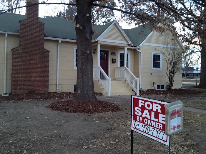 Front with sign