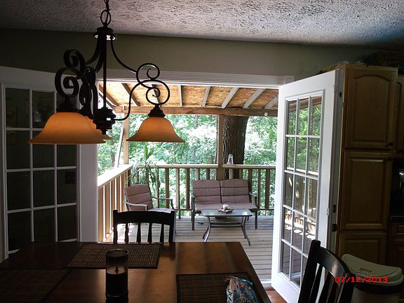 french doors to upper deck