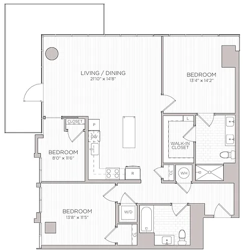 Floor plan B12 2B+D