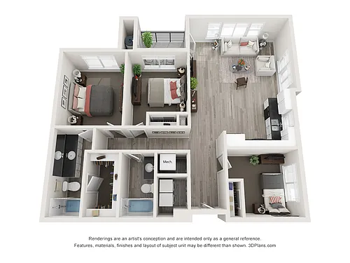 Floor plan 3 Bedroom