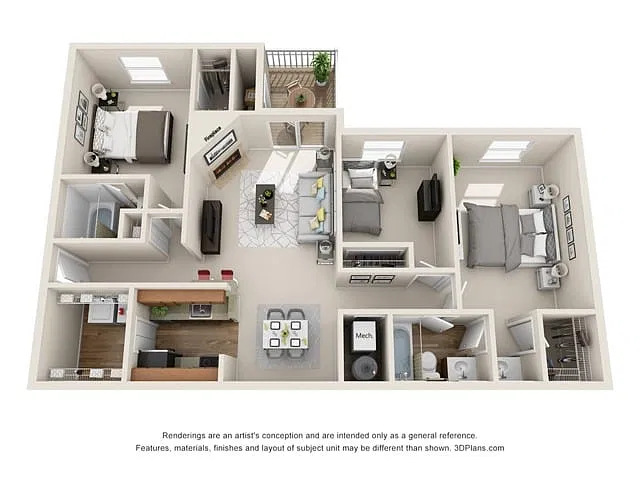 Floor plan Triple Crown 3x2