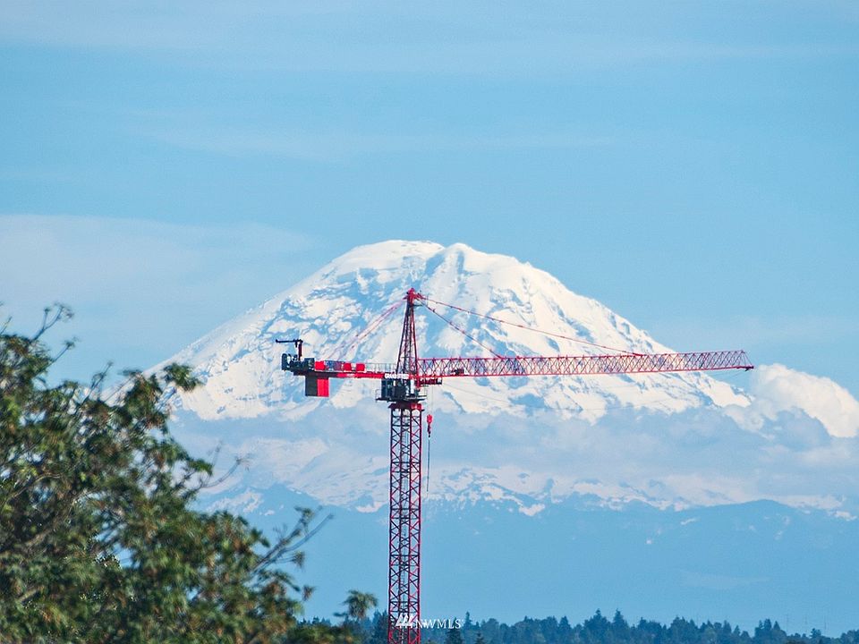 Mount Rainier on a clear day.>