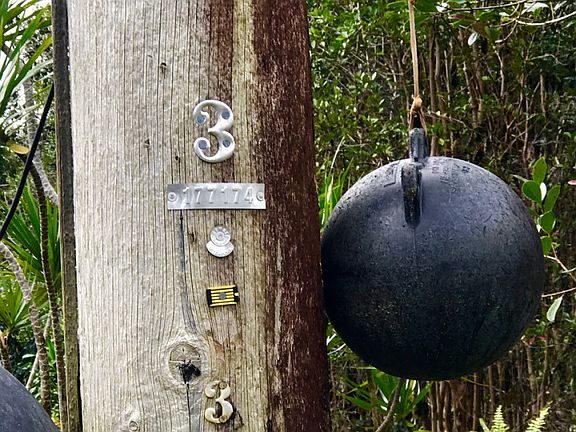 Pole 3 marks south boundary