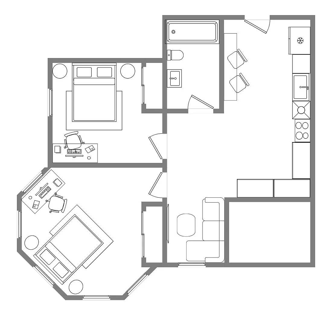 Floor plan Superior 3 Bed