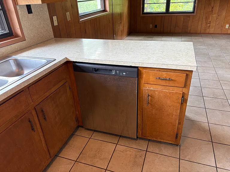 Will have
 extension for bar stool seating and new counter top. New counter top is under construction.