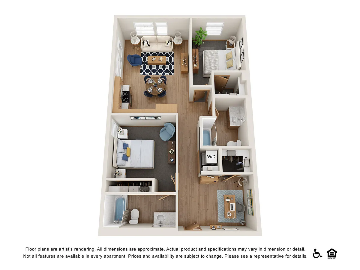 Floor plan 2-F MFTE