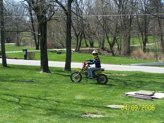 playing in the front yard