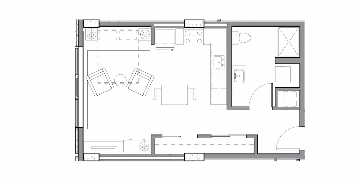 Floor plan Studio