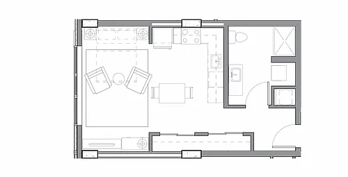 Floor plan Studio