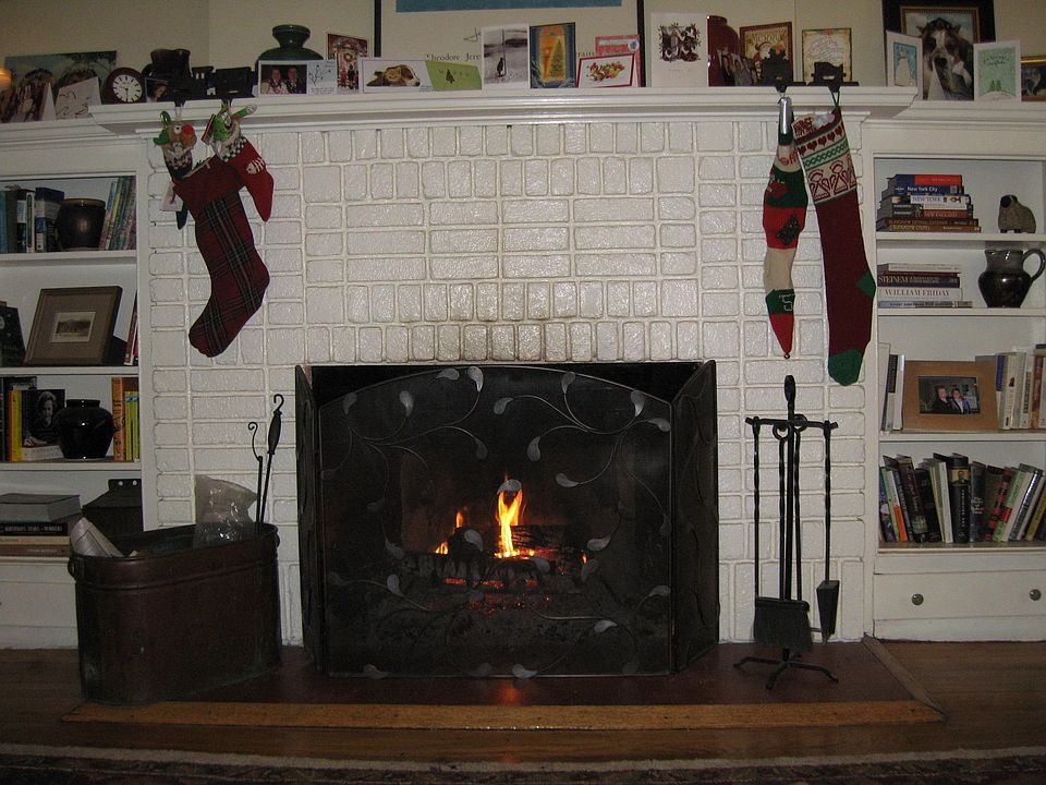 living room fireplace