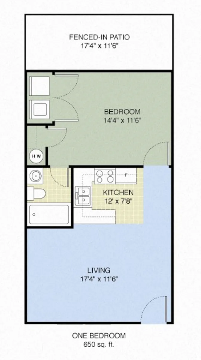 Floor plan One Bedroom