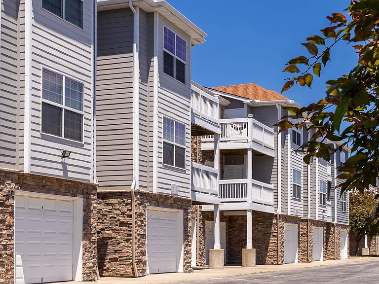 Enjoy the convenience of attached garages at Lenox West, providing secure and easy parking for residents.