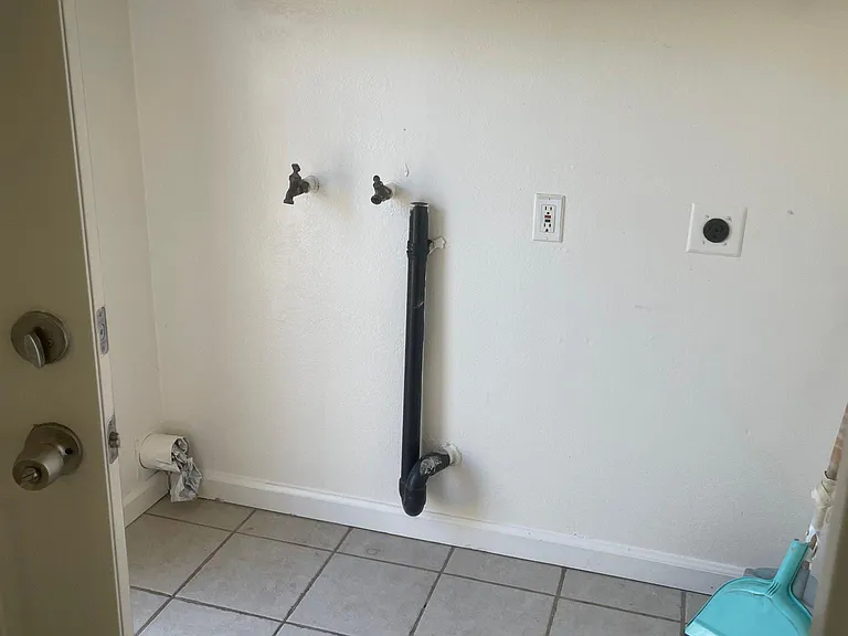 Washer dryer hook up and Storage Room