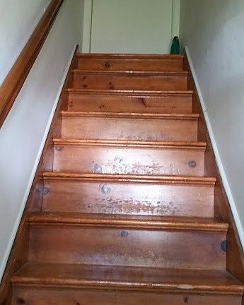 Stairs to 2nd floor apt