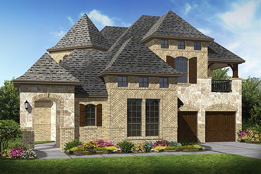 Elevation C with stone