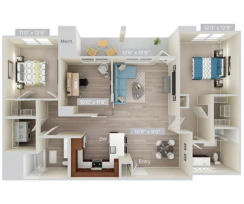 Floor plan B12d-1341-stone