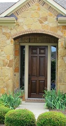 Stunning upgraded 8' wood door
