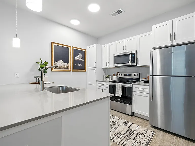 Bright & Modern Kitchen with Stainless Steel Appliances