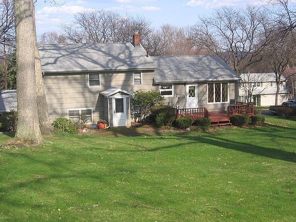 back yard and rear of house