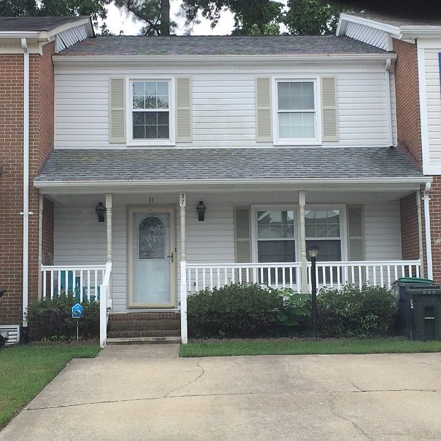 Front of house large porch
