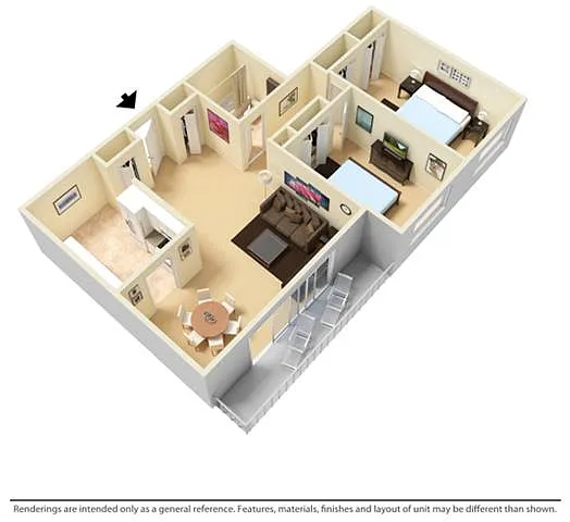 Floor plan 2B1BFW