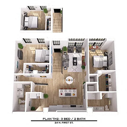 Floor plan TH2 3X2