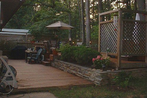 Deck in summer