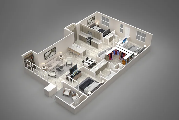 Floor plan 3 Bed/2 Bath