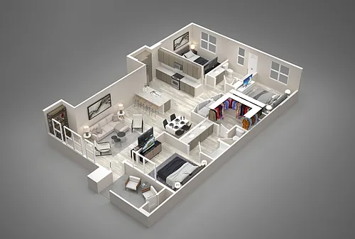 Floor plan 3 Bed/2 Bath