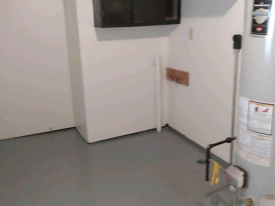 WASHER & DRYER HOOKUP WITH EXTRA STORAGE
