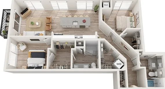 Plan C5 | 2 bedroom, 2 bathroom Plan C5 | 2 bedroom, 2 bathroom