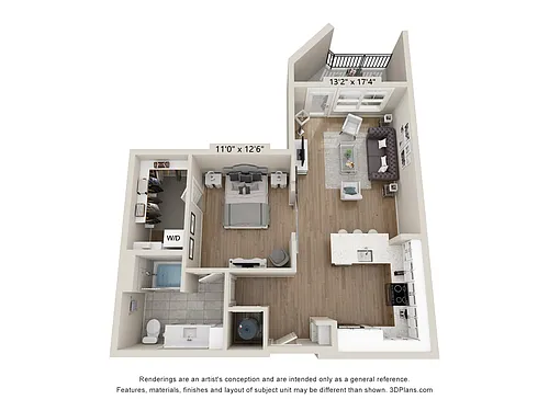 Floor plan Hourglass