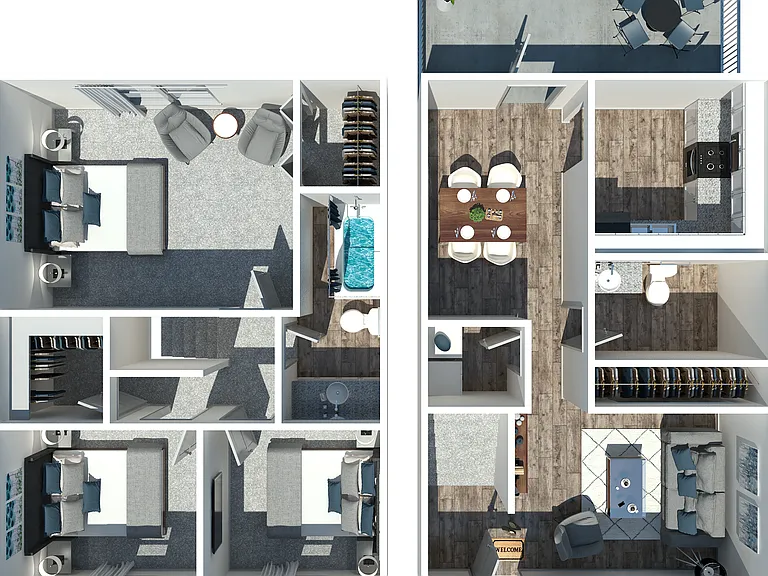 Three Bedroom Three Bedroom