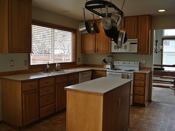 island, tall cabinets