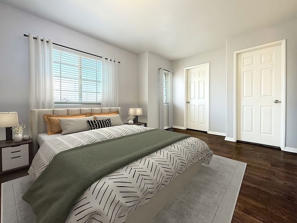 Master bedroom with master bathroom.