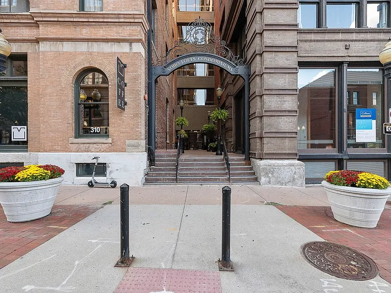 Front of the building.
