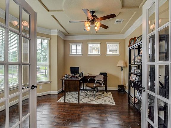 French Doors lead to the private study