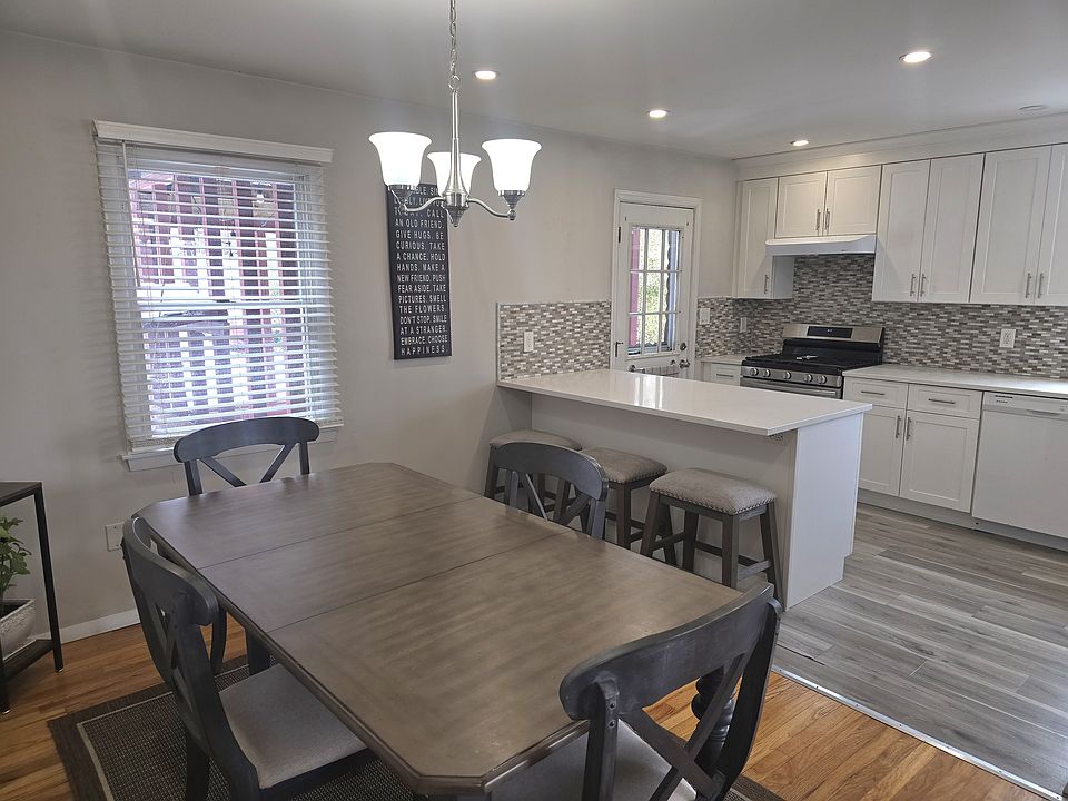 Dining room open to kitchen