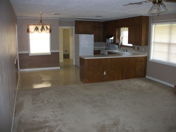 Living area into Kitchen